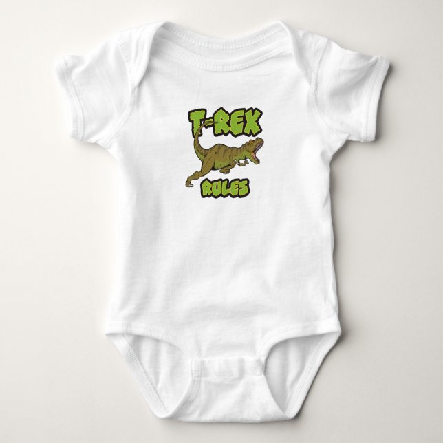 T-Rex härskar bodysuiten T Shirt (Framsida)