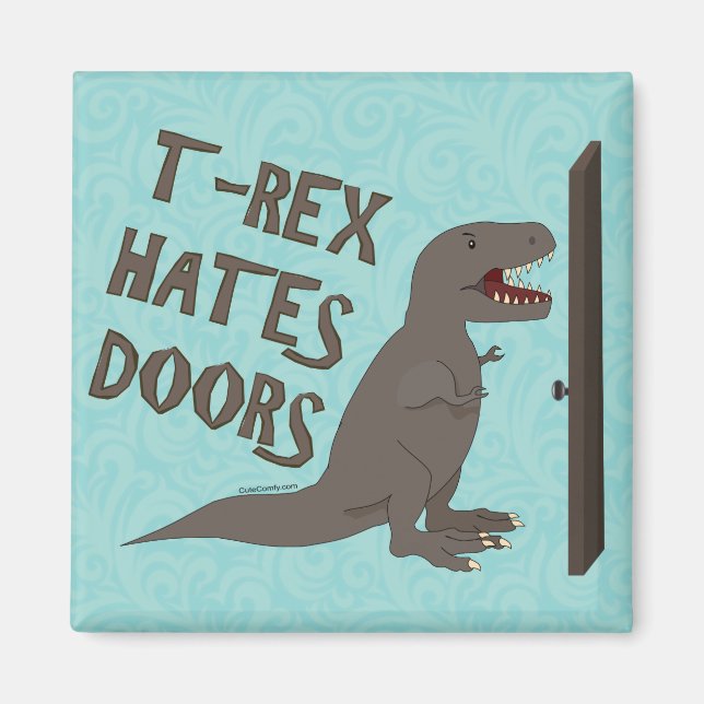 T-Rex-hastighetsdörrar Magnet (Framsidan)