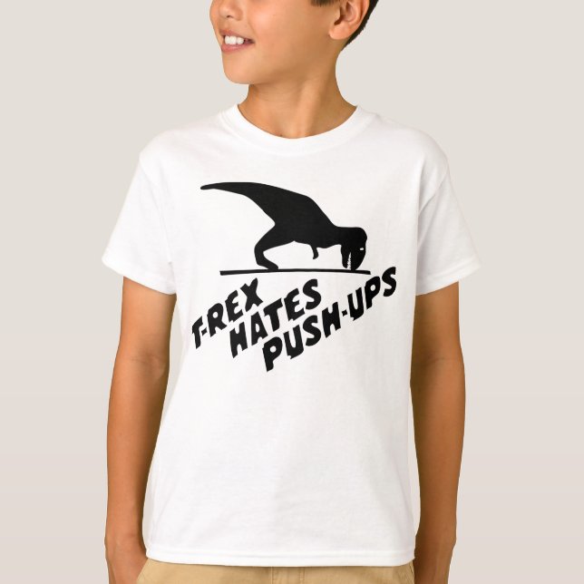 T-Rex hat Push-Ups Tröja (Framsida)