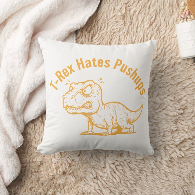 T-Rex Hatar Armhävningar Kudde (Filt)