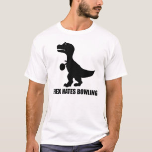 T-Rex hatar bowlingT-tröja T-shirt