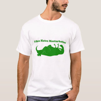 T-Rex hatar den MasturbationLite utslagsplatsen Tee Shirt
