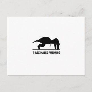 t-rex hatar pushups.ai vykort
