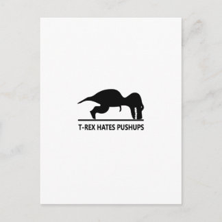 t-rex hatar pushups.ai vykort