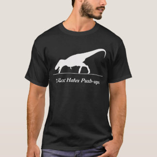 T-Rex hatar pushups T-shirt