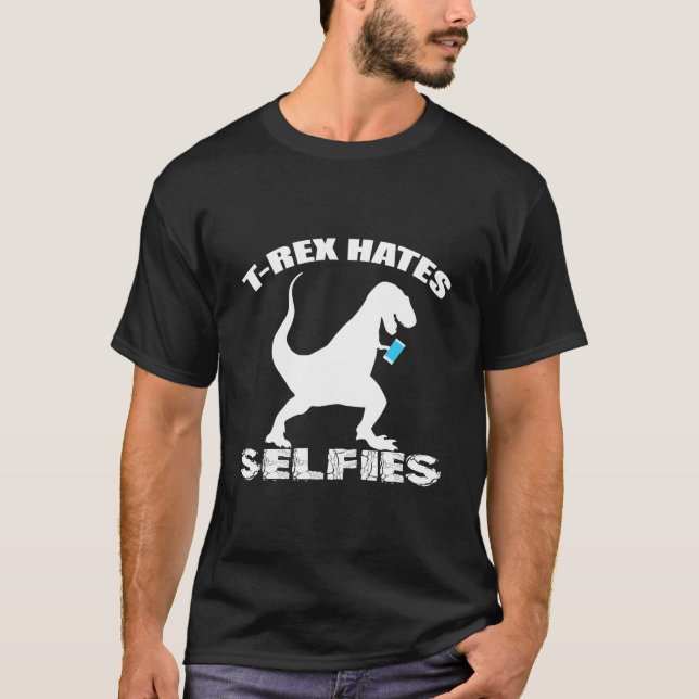 T-REX HATAR SELFIES TRÖJA (Framsida)