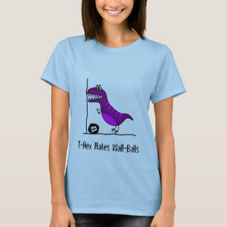 T-Rex hatar Wallballs T Shirt