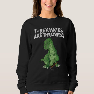 T-Rex hatar yxa-kastande dinosaurie skämt sarkasm T Shirt