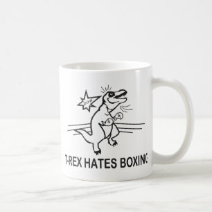 T Rex Hates Boxing Kaffemugg