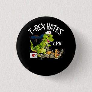 T-Rex Hates CPR Dinosaurs Funny Nurse Rädding Inju Knapp