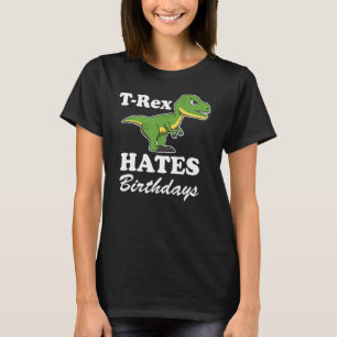 T Rex Hates Quote Arm Dino Trex Shirt