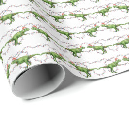 T-Rex Holiday Wrapping Paper Presentpapper