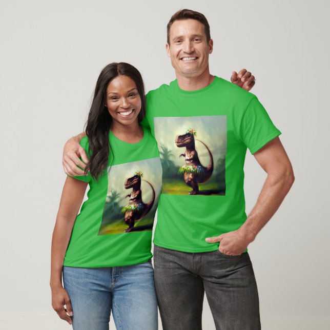 T Rex Hula Dancer Shirt (Unisex)