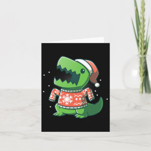 T-rex jul kul dinosaur ful saurus  kort