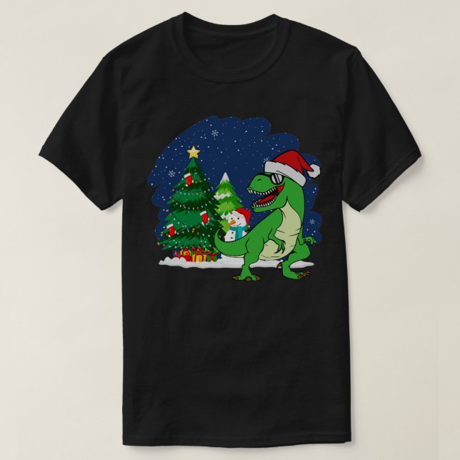 T Rex-jul T Shirt (Design framsida)