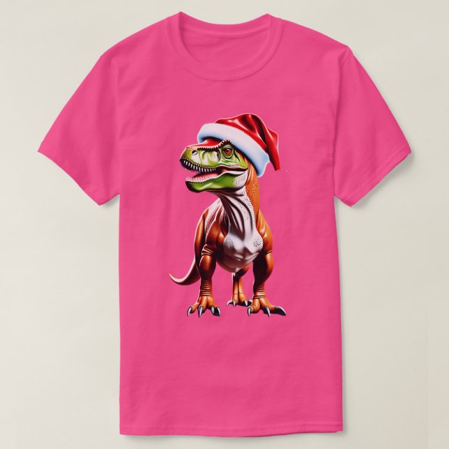 T Rex jul TShirt T Shirt (Design framsida)
