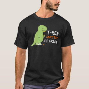T Rex kan inte äta Arm Rex för iskräm i Kort Shirt