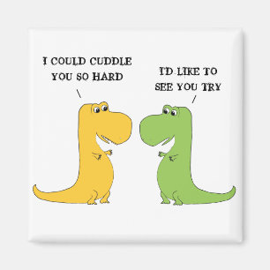 T Rex kan inte krama den roliga Dinosaurmagneten Magnet