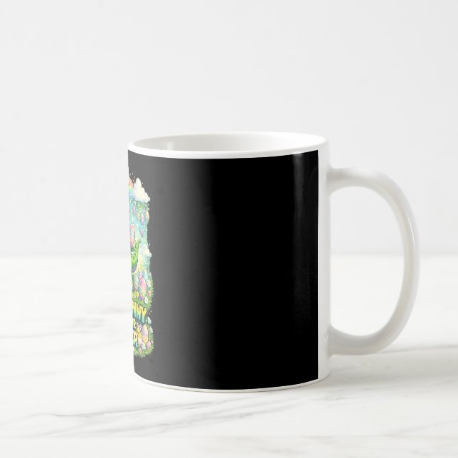 T-rex kanindräkt påskdräkt för pojkar och barn kaffemugg (Höger)