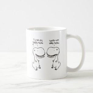 T-rex kärlek kaffemugg