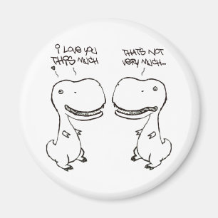 T-rex kärlek magnet