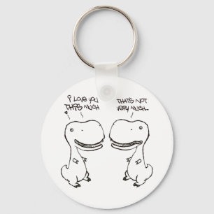 T-rex kärlek nyckelring