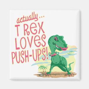T Rex Kärlek-penseldrag Magnet