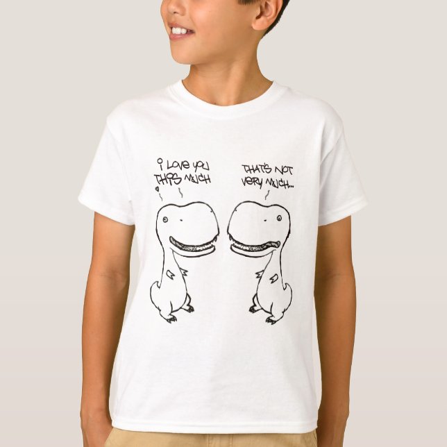 T-rex kärlek tee shirt (Framsida)