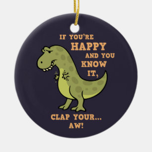 T-Rex, klausul II Julgransprydnad Keramik