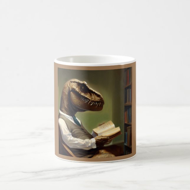 T Rex-läsning Kaffemugg (Center)