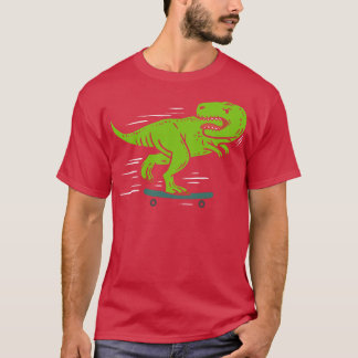 T Rex Longboarding Longboarder Skater Shirt