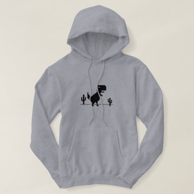 T-Rex löpare  Hoodie (Design framsida)