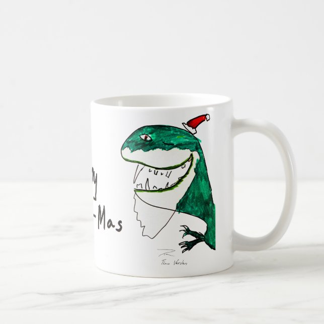 T-Rex-Mas jul-Mugg Kaffemugg (Höger)