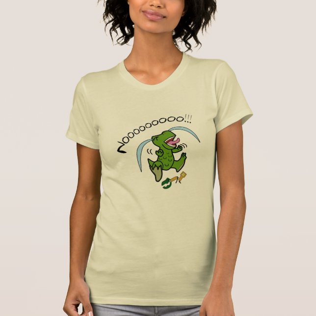 T-Rex med brutet handtag T Shirt (Framsida)