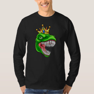 T Rex med Krona Tyrannosaurus Rex dosinosaur Shirt