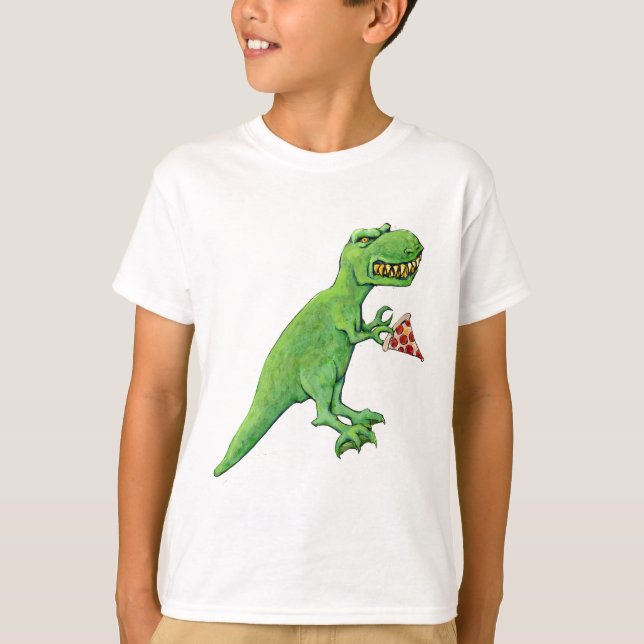 T-Rex med Pizza Tröja (Framsida)