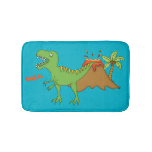 T-Rex med Vulkan-Ungar Badrumsmatta