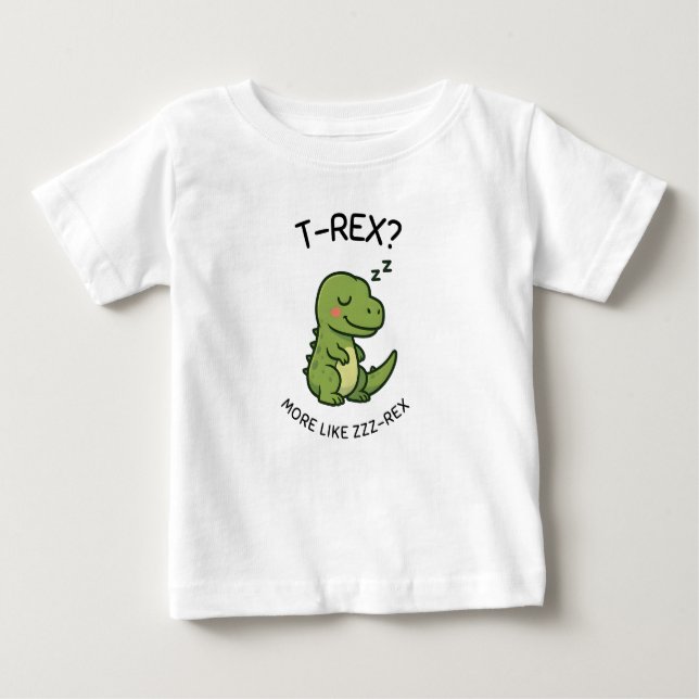 T-Rex mer som Zzz-Rex T Shirt (Framsida)
