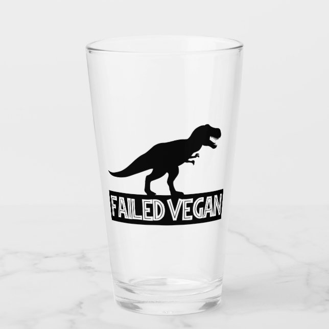T-Rex Misslyckats Vegan Glaskopp (Framsida)