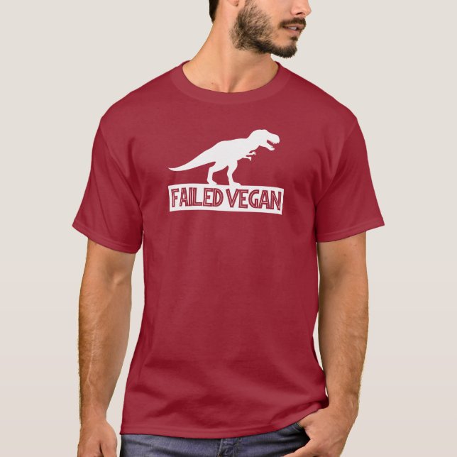 T-Rex Misslyckats Vegan T Shirt (Framsida)