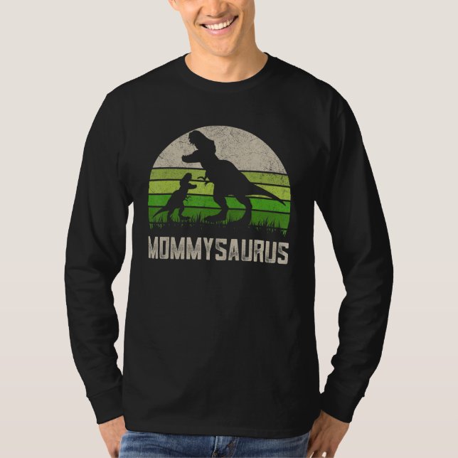 T-rex Mommysaurus Shirt, Funny Dino Mamma Dinosaur T Shirt (Framsida)
