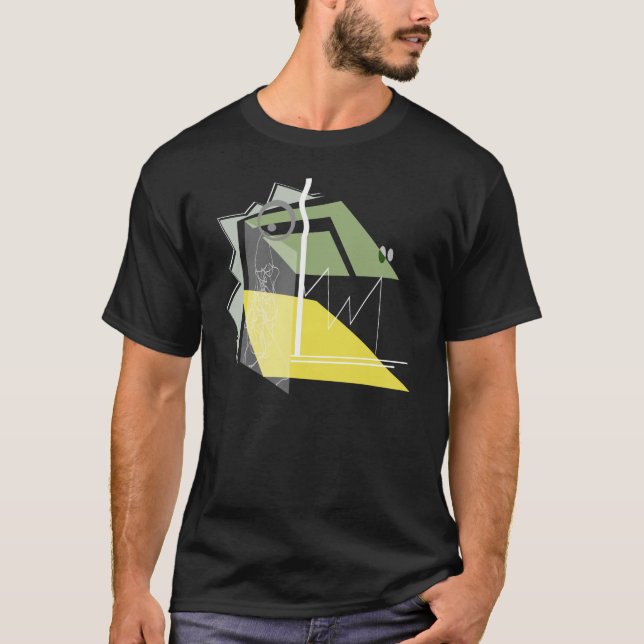 T-Rex (mörk) Tee (Framsida)