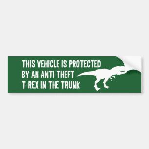 T-Rex mot stöld Bildekal