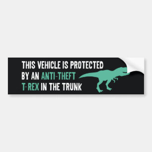 T-Rex mot stöld Bildekal