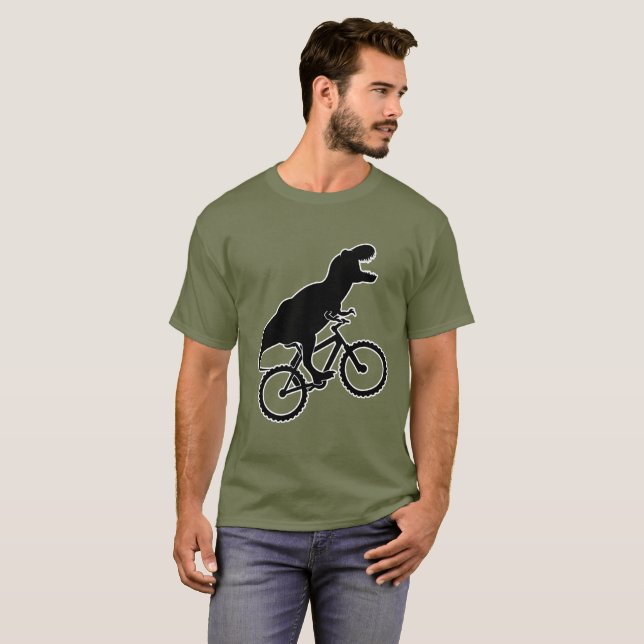 T-Rex mountainbikeT-tröja T-shirt (Hel framsida)