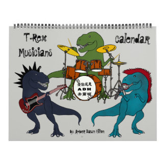 T-Rex Musician Calendar Kalender