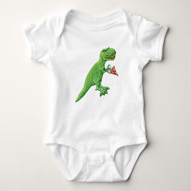 T-Rex och Pizza T Shirt (Framsida)