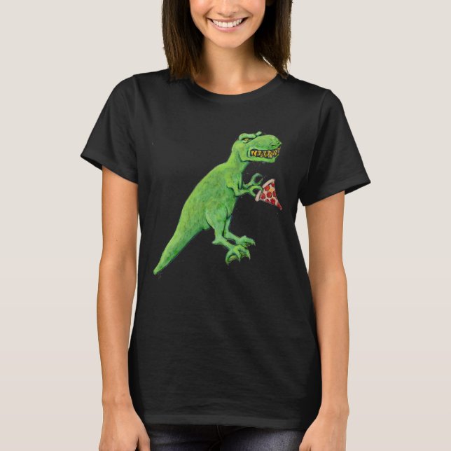 T-Rex och Pizza Tee (Framsida)