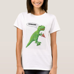 T-Rex och Pizza Tee Shirt