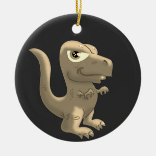 T-Rex och Stegosaurus Ceramic Ornament